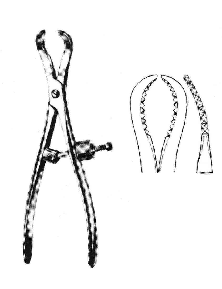 VİDALI KEMİK TUTUCU KLEMPİ 16CM